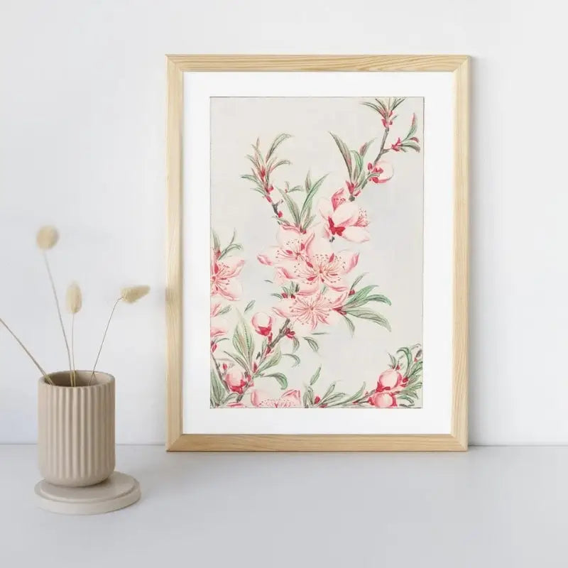 Stampa giapponese dei fiori di pesco - A3