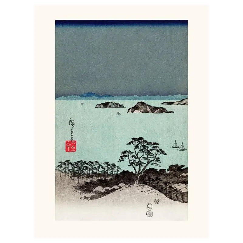 Stampa giapponese Hiroshige Kanazawa N°1 - A3