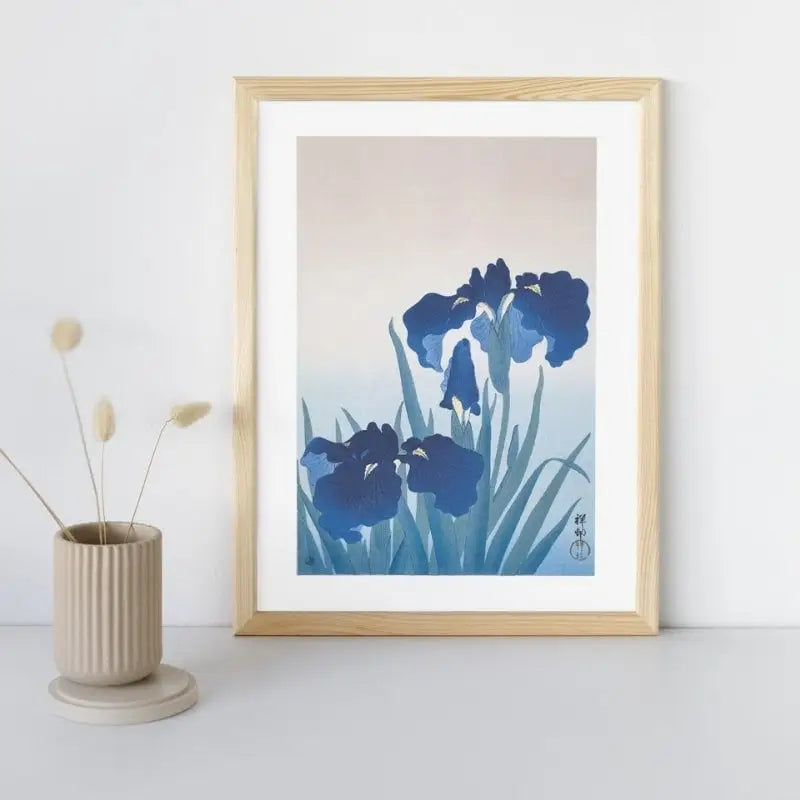 Stampa giapponese Iris blu - A3