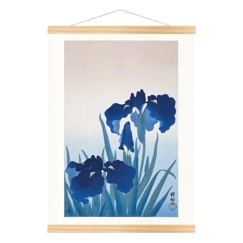 Stampa giapponese Iris blu - A3