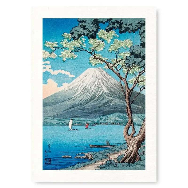 Stampa giapponese Lago Yamanaka - A3