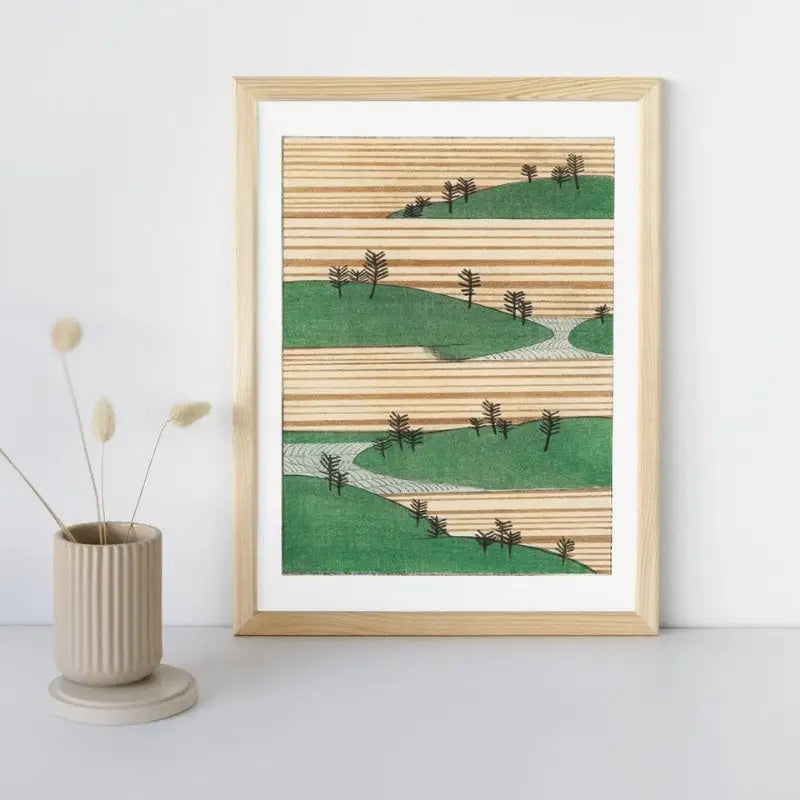 Watanabe Seitei Stampa giapponese - Paesaggio - A3