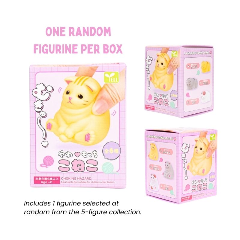 Statuetta Gachapon - Gatto Chubby Soft Vinyl