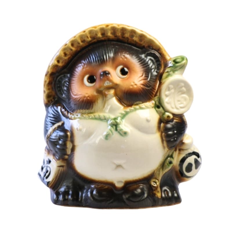 Statuetta Tanuki giapponese 19 cm