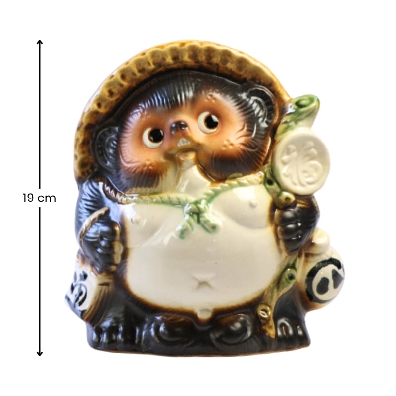 Statuetta Tanuki giapponese 19 cm