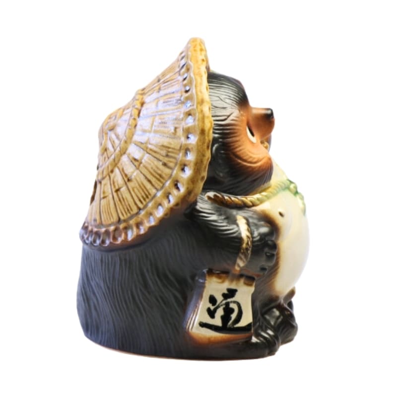 Statuetta Tanuki giapponese 19 cm