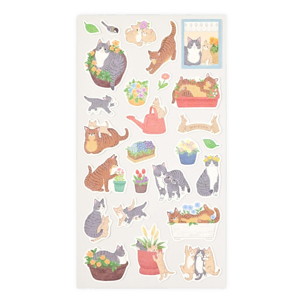 Sticker Giapponesi - Gatti Hananiwa