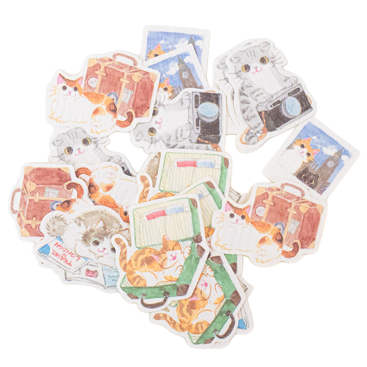 Sticker Giapponesi - Gatti in Viaggio