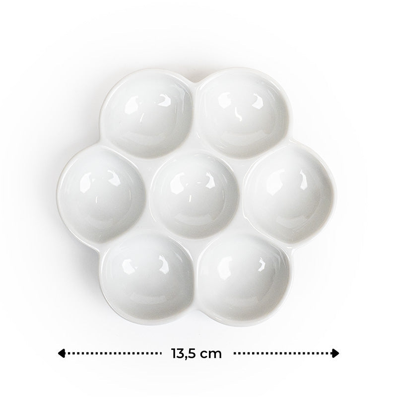 Tavolozza Acquerello in Ceramica Margherita