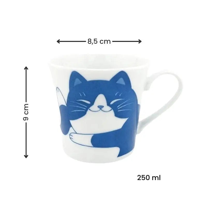 Tazza giapponese Gatto blu