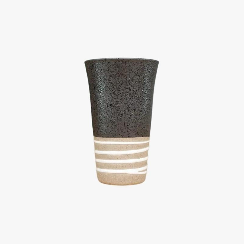 Tazza giapponese in terracotta nera
