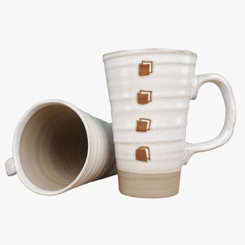Tazza giapponese bianca grande