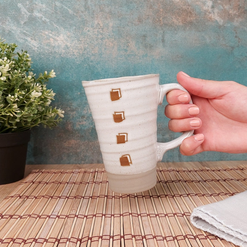 Tazza giapponese bianca grande