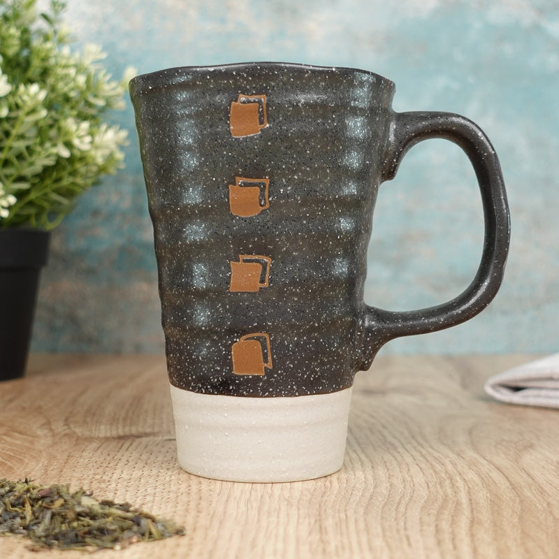Tazza giapponese grande nera