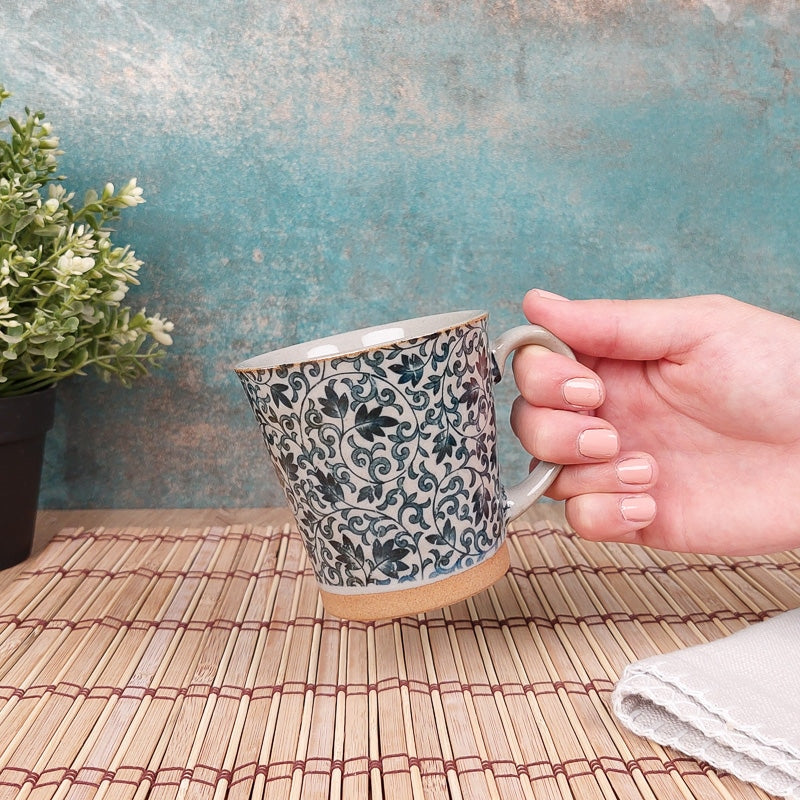 Tazza giapponese in ceramica blu