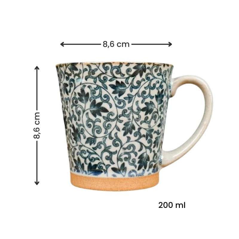 Tazza giapponese in ceramica blu