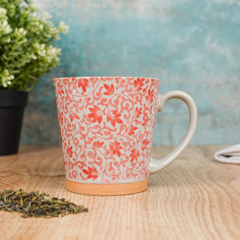 Tazza giapponese in ceramica rossa