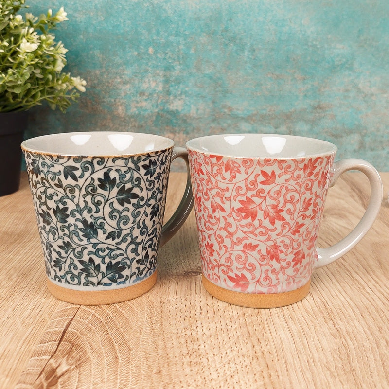 Tazza giapponese in ceramica rossa