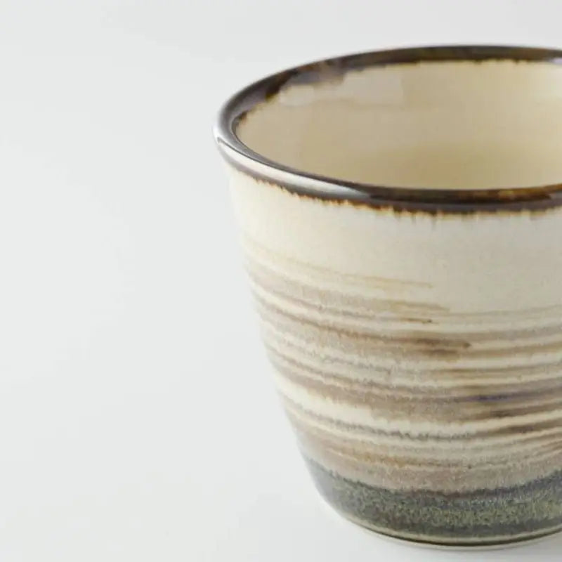 Tazza giapponese Hakeme Marrone