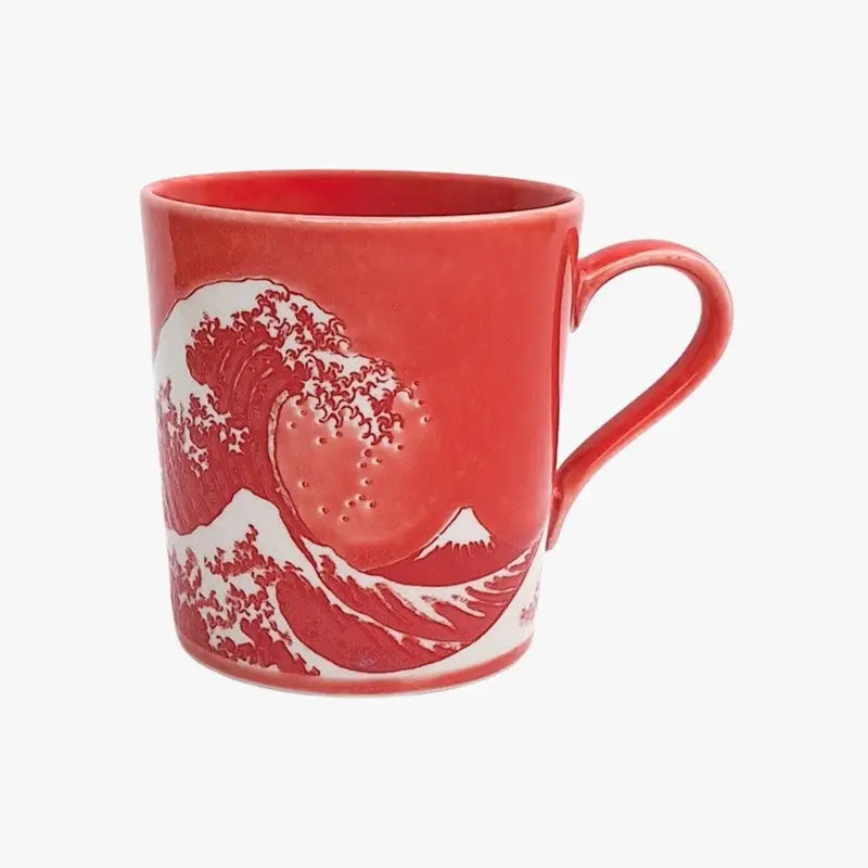 Tazza giapponese rossa Kanagawa