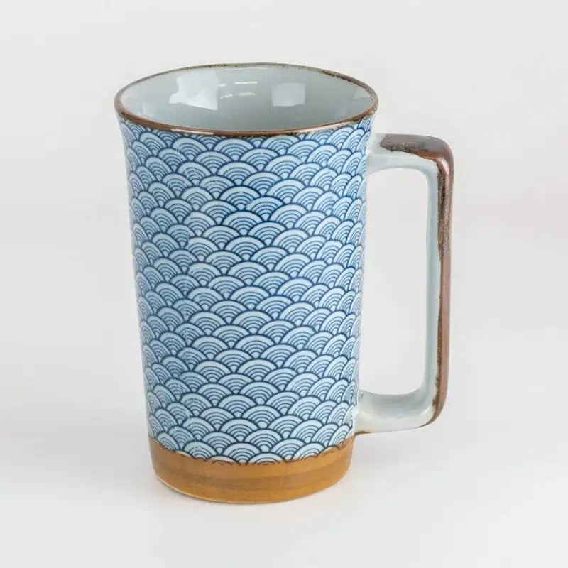 Tazza giapponese grande Seigaiha