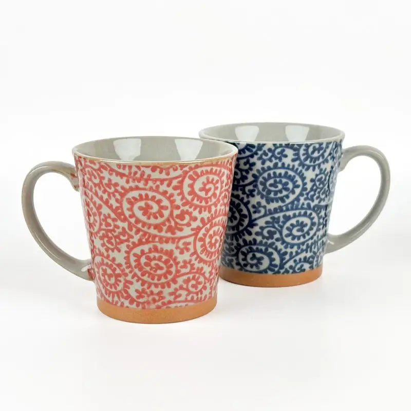 Tazza giapponese Karakusa rossa