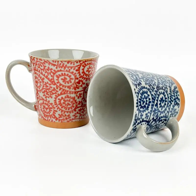 Tazza giapponese Karakusa rossa