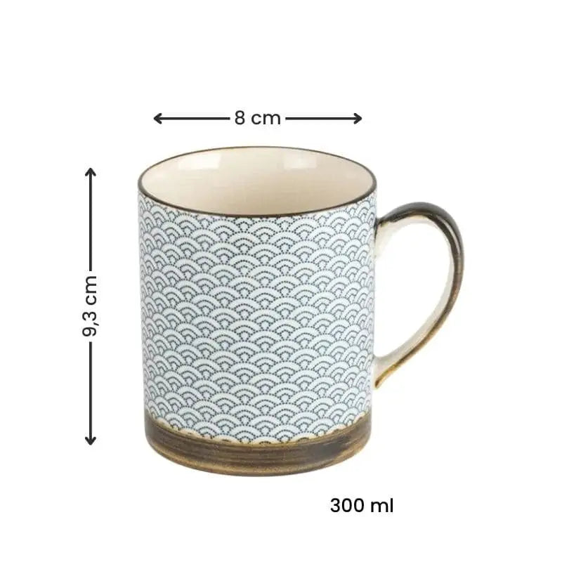 Tazza giapponese Seigaiha design