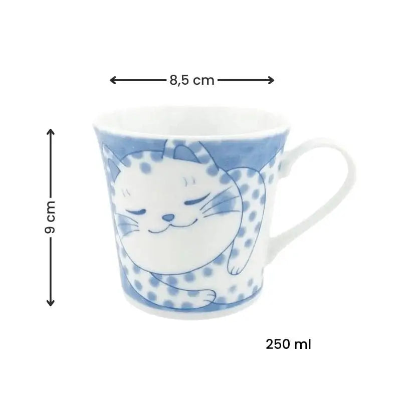 Tazza giapponese Gatto con puntini