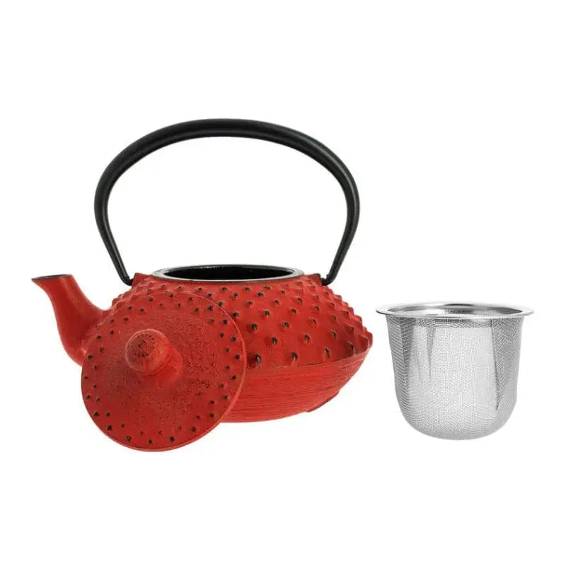 Teiera giapponese in ghisa Iwachu rossa da 350 ml