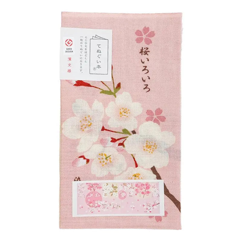 Tenugui giapponese con fiori di ciliegio