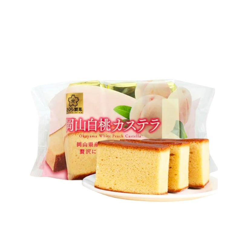 Torta Castella alle pesche bianche di Okayama