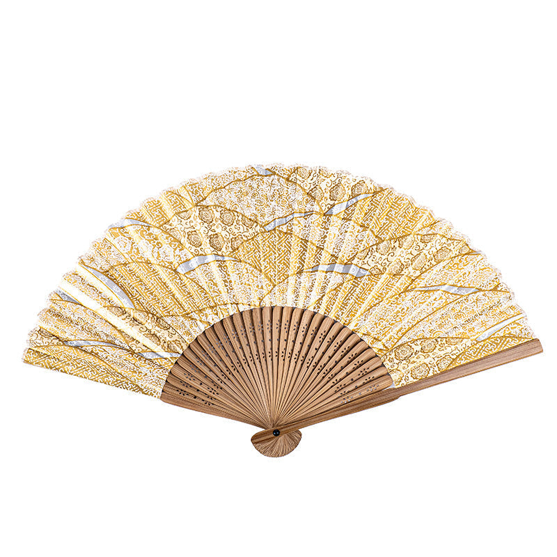 Ventaglio giapponese Mino Washi Golden