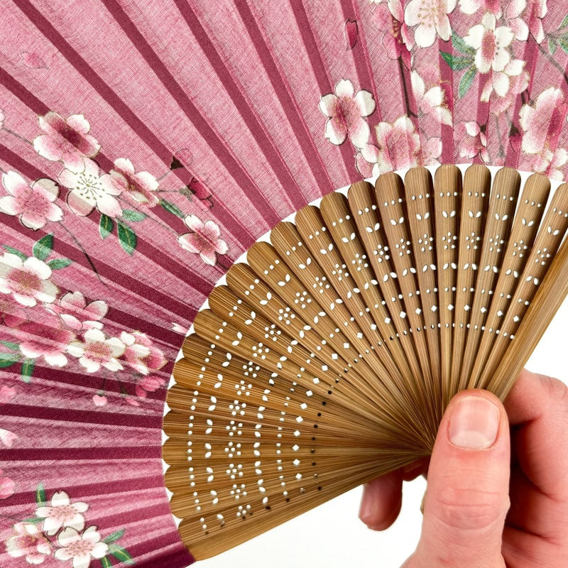 Ventaglio giapponese Sakura rosa