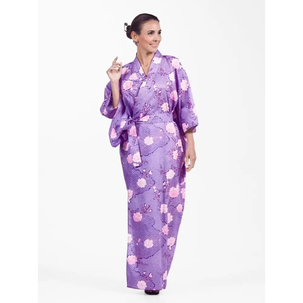 Yukata Kimono Sakura to Kumo da donna - S