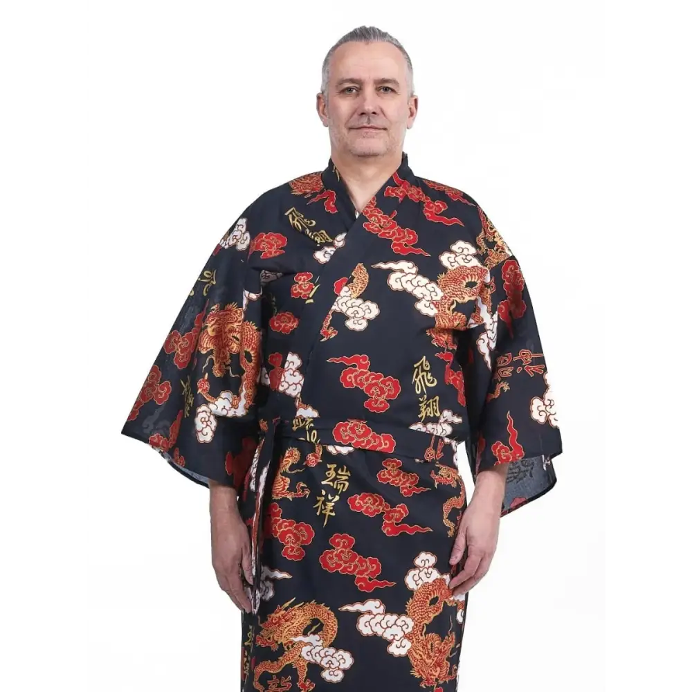 Yukata Kimono da uomo Ryū to Kumo