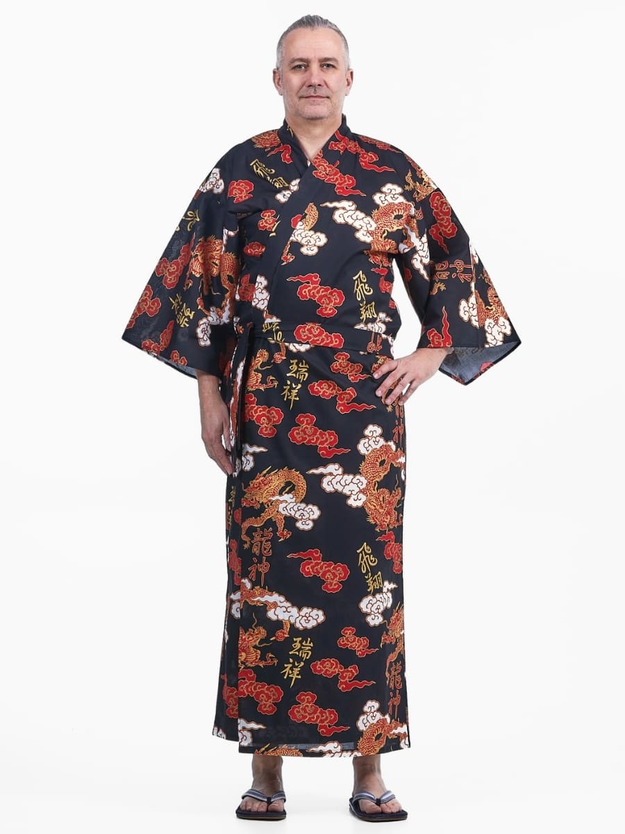 Yukata Kimono da uomo Ryū to Kumo