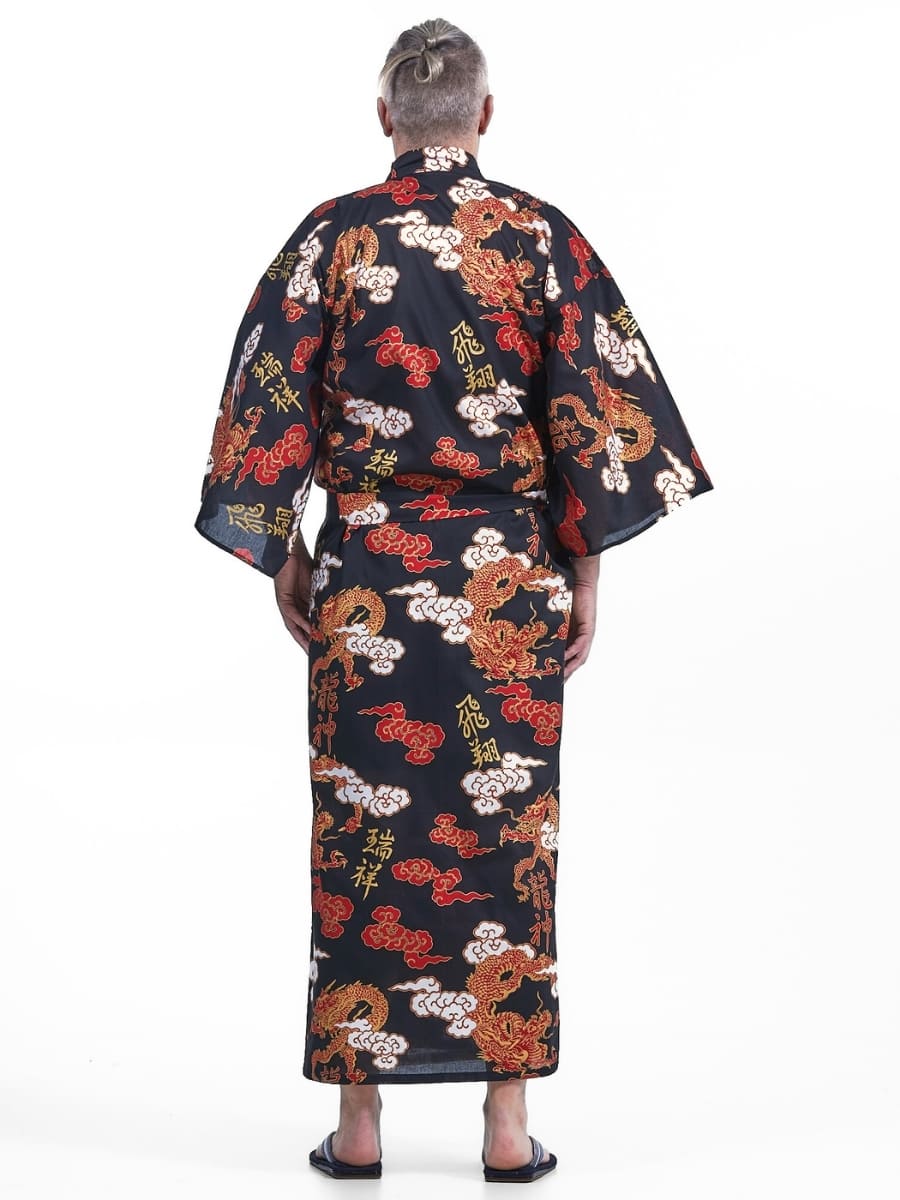 Yukata Kimono da uomo Ryū to Kumo