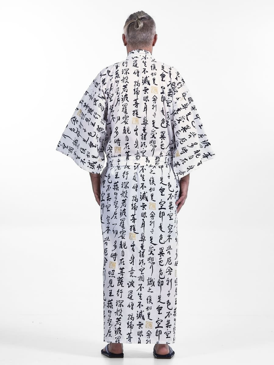 Yukata Sutra Hannya Kimono da uomo