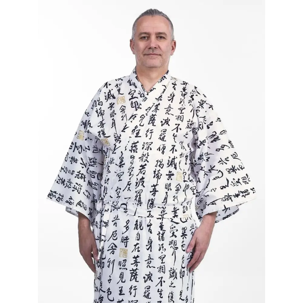 Yukata Sutra Hannya Kimono da uomo