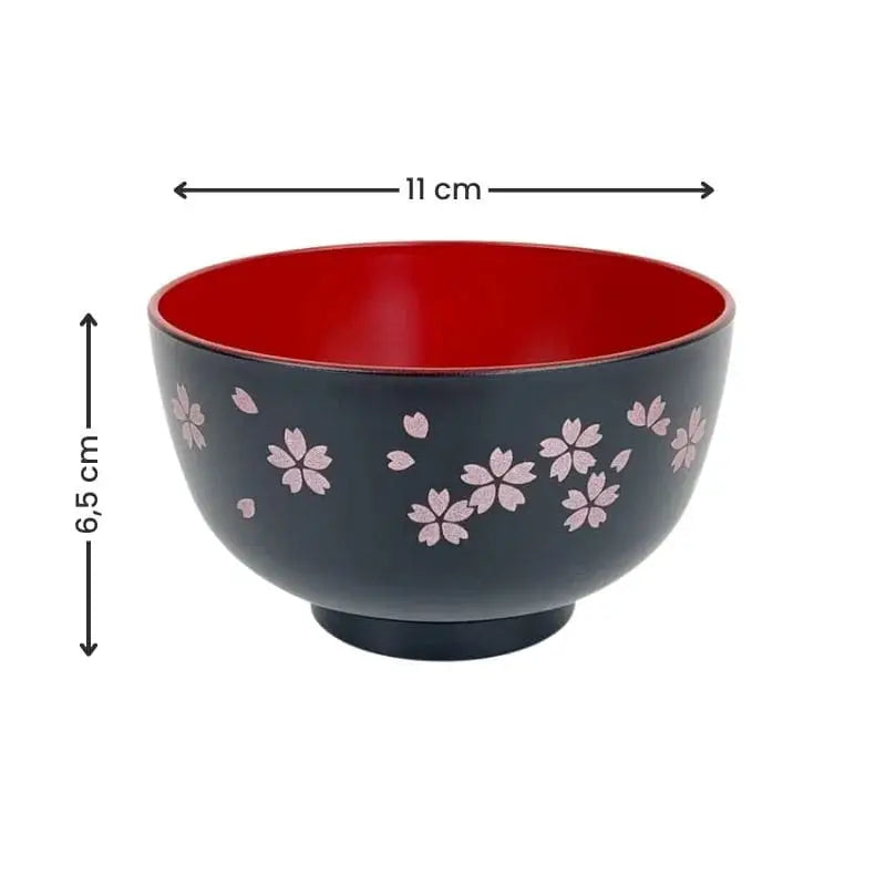 Zuppiera giapponese Sakura nera