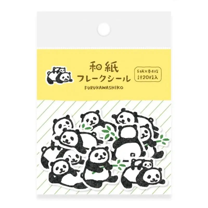 Adesivi del panda giapponese