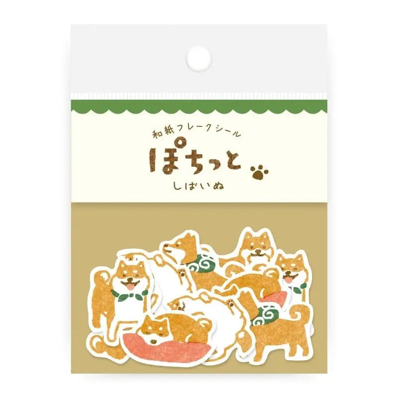 Adesivi giapponesi del cane Shiba