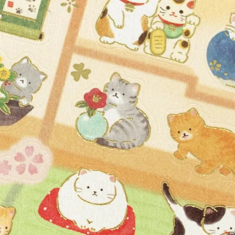 Adesivi per amanti dei gatti giapponesi