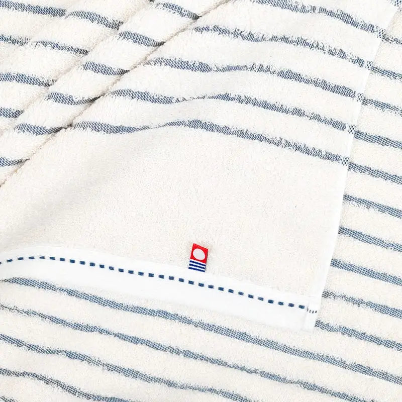 Asciugamano giapponese a righe blu