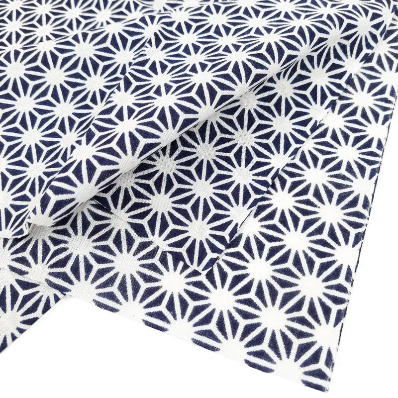 Asciugamano Tenugui Asanoha Blu