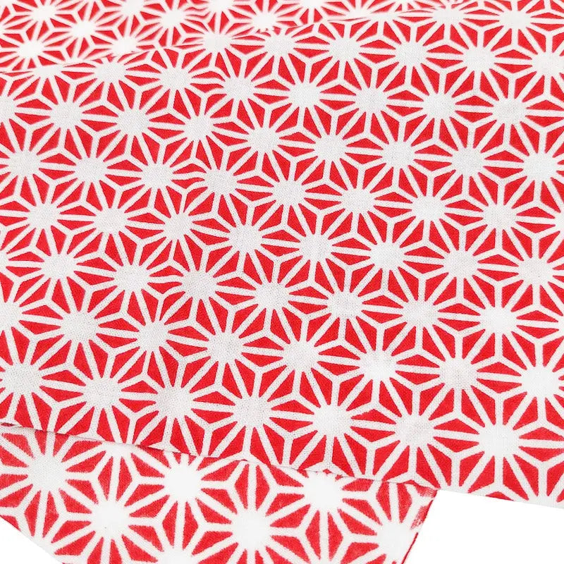 Asciugamano Tenugui Asanoha Rosso