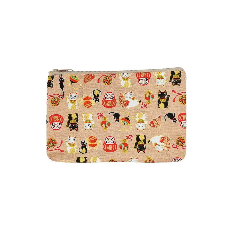 Astuccio in tessuto giapponese - Beige