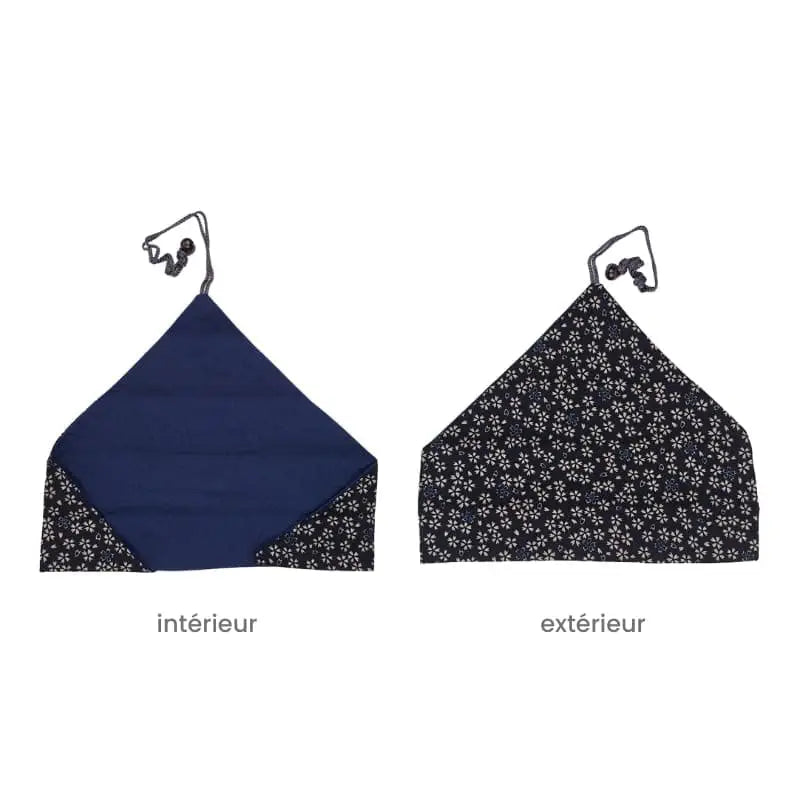 Astuccio per bacchette giapponesi blu Sakura
