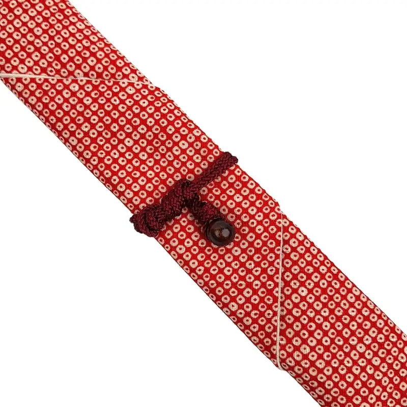 Astuccio per bacchette giapponesi Kanoko rosso